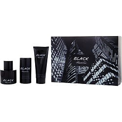 KENNETH COLE BLACK by Kenneth Cole - EDT SPRAY 3.4 OZ & AFTERSHAVE BALM 3.4 OZ & DEODORANT STICK ALCOHOL FREE 2.6 OZ