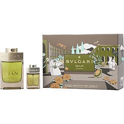 BVLGARI MAN WOOD ESSENCE by Bvlgari - EAU DE PARFUM SPRAY 3.4 OZ & EAU DE PARFUM SPRAY 0.5 OZ