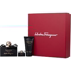 SIGNORINA MISTERIOSA by Salvatore Ferragamo - EAU DE PARFUM SPRAY 3.4 OZ & BODY LOTION 1.7 OZ & EAU DE PARFUM 0.17 OZ MINI