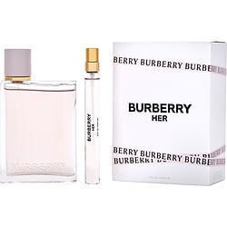 BURBERRY HER by Burberry - EAU DE PARFUM SPRAY 3.3 OZ & EAU DE PARFUM SPRAY 0.33 OZ MINI
