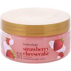 BODYCOLOGY STRAWBERRY CHEESECAKE by Bodycology - EXFOLIATING SUGAR SCRUB 10.5 OZ