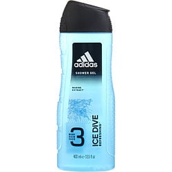 ADIDAS ICE DIVE by Adidas - 3 BODY, HAIR & FACE SHOWER GEL 13.5 OZ