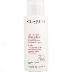 Clarins by Clarins - Velvet Cleansing Milk with Alpine Golden Gentian & Lemon Balm Extracts  --400ml/13.4oz