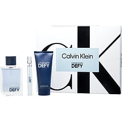 CALVIN KLEIN DEFY by Calvin Klein - EDT SPRAY 3.4 OZ & SHOWER GEL 3.4 OZ & EDT SPRAY 0.33 OZ MINI
