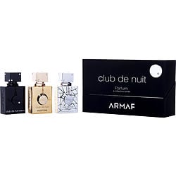 ARMAF VARIETY by Armaf - 3 PIECE VARIETY WITH CLUB DE NUIT INTENSE & CLUB DE NUIT SILLAGE & CLUB DE NUIT MILESTONE AND ALL ARE EAU DE PARFUM SPRAY 1 OZ