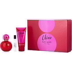 KATE SPADE CHERIE by Kate Spade - EAU DE PARFUM SPRAY 3.3 OZ & BODY LOTION 3.3 OZ & EAU DE PARFUM SPRAY 0.25 OZ MINI