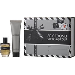 SPICEBOMB by Viktor & Rolf - EDT 0.24 OZ MINI & AFTERSHAVE BALM 0.5 OZ