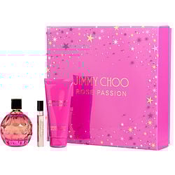 JIMMY CHOO ROSE PASSION by Jimmy Choo - EAU DE PARFUM SPRAY 3.3 OZ & BODY LOTION 3.3 OZ & EAU DE PARFUM SPRAY 0.25 OZ MINI