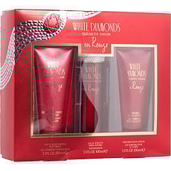 WHITE DIAMONDS EN ROUGE by Elizabeth Taylor - EDT SPRAY 3.3 OZ & BODY LOTION 3.3 OZ & BODY WASH 3.3 OZ