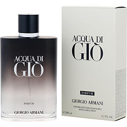 ACQUA DI GIO by Giorgio Armani - PARFUM SPRAY REFILLABLE 6.7 OZ