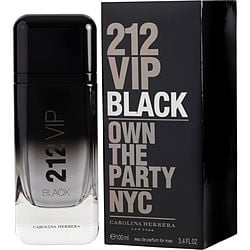 212 VIP BLACK by Carolina Herrera - EAU DE PARFUM SPRAY 3.4 OZ
