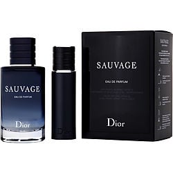 DIOR SAUVAGE by Christian Dior - EAU DE PARFUM SPRAY 3.4 OZ & EAU DE PARFUM REFILLABLE SPRAY 0.33 OZ MINI