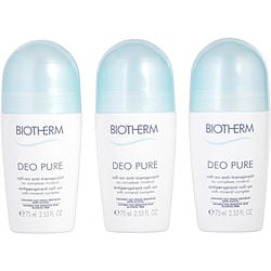 Biotherm by BIOTHERM - Set-Deo Pure Trio Antiperspirant Roll-On ( Alcohol Free  )--3x75ml/2.53oz