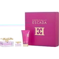 ESCADA ESPECIALLY by Escada - EAU DE PARFUM SPRAY 1.6 OZ & PRECIOUS BODY MOISTURIZER 1.6 OZ & EAU DE PARFUM 0.21 OZ MINI