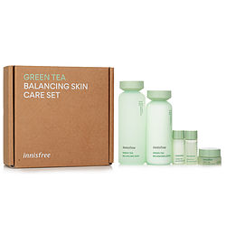 Innisfree by Innisfree - Green Tea Balancing Skin Care Set (Toner 200ml + Lotion 160ml + Cream 10ml + Toner 15ml + Lotion 15ml)  --5pcs