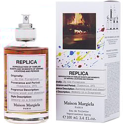 REPLICA BY THE FIREPLACE by Maison Margiela - EDT REFILLABLE SPRAY 3.4 OZ (LIMITED EDITION)