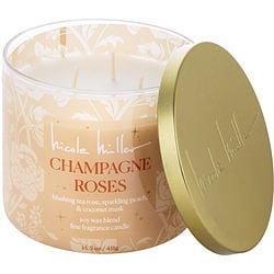 NICOLE MILLER CHAMPAGNE ROSES by Nicole Miller - SOY WAX BLEND CANDLE 14.5 OZ