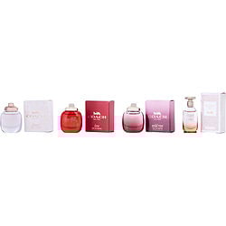 COACH VARIETY by Coach - 4 PIECE MINI VARIETY WITH DREAMS SUNSET & FLORAL & LOVE & WILD ROSE AND ALL ARE EAU DE PARFUM 0.15 OZ MINI