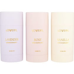 LOVERY VARIETY by Lovery - 3 PC DEODORANT STICK SET WITH LAVENDER & ROSE & VANILLA AND ALL ARE 2.6 OZ