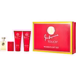 TOUCH by Fred Hayman - EDT SPRAY 3.4 OZ & BODY LOTION 6.7 OZ & SHOWER GEL 6.7 OZ & EDT POCKET SPRAY 0.61 OZ